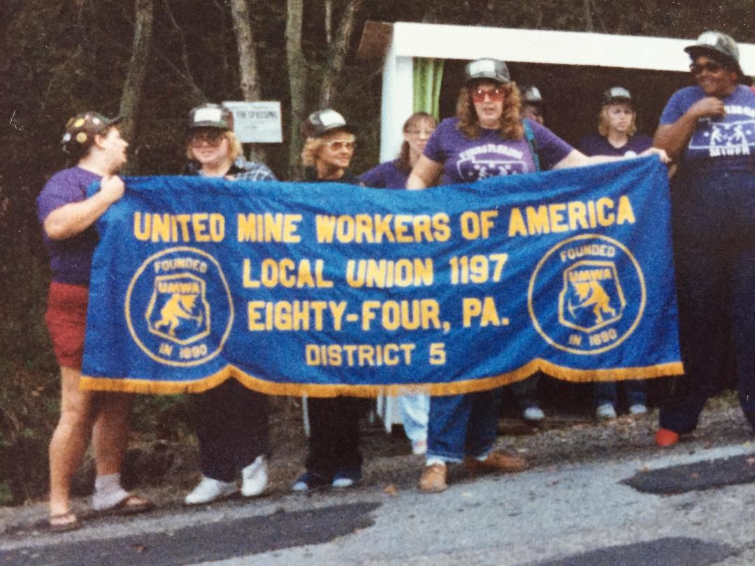 Women miners in the UMWA local 1197 regularly picketed in support of striking workers.