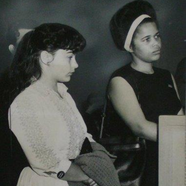 Dawson and Tracy Sims circa 1964 at their arraignment following an arrest for a sit-in demonstration.